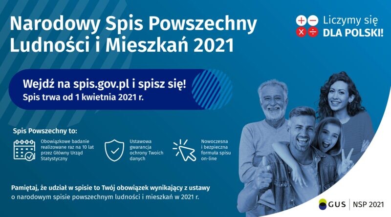 1 kwietnia rusza Narodowy Spis Powszechny Ludności i Mieszkań