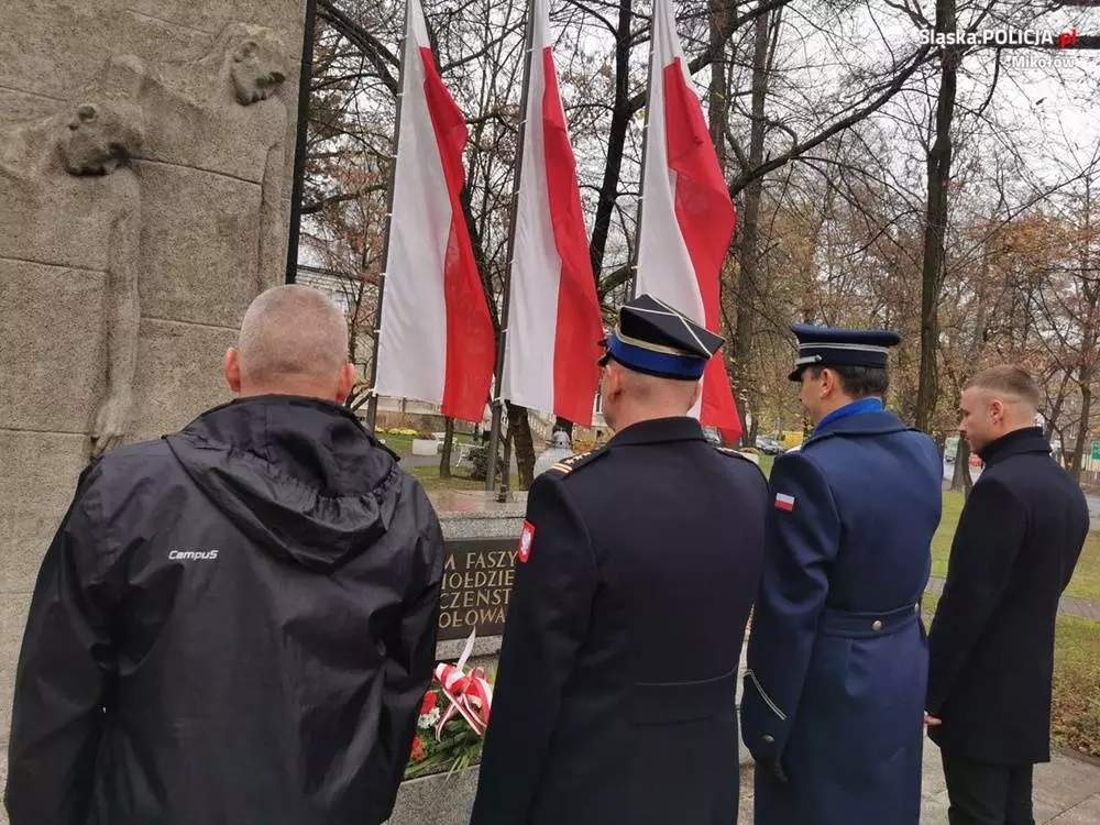 Komendanci garnizonu mikołowskiego obchodzili Święto Niepodległości / fot. KPP Mikołów