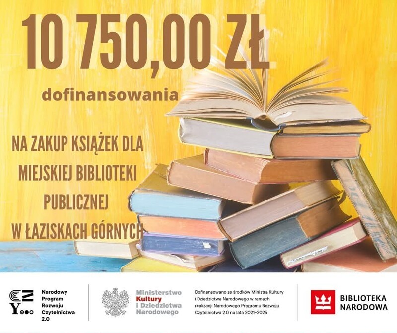 Łaziska Górne z dofinansowaniem na książki! Nowości już wkrótce w bibliotece miejskiej