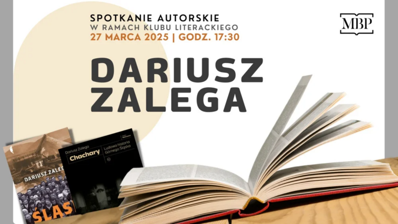 Przed nami spotkanie autorskie z Dariuszem Zalegą!