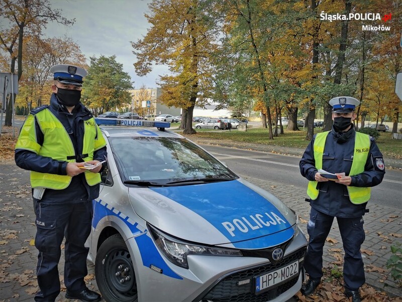 Tydzień bezpieczeństwa pieszych - działania drogówki w powiecie mikołowskim