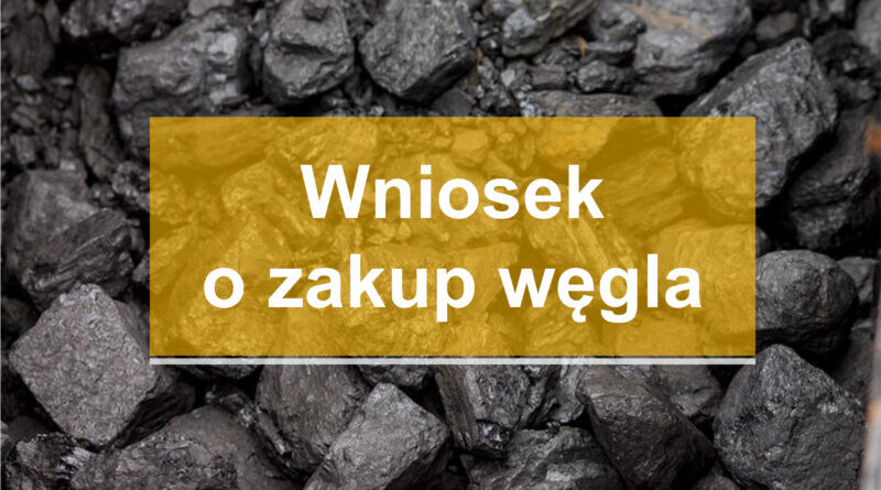 Wniosek o zakup węgla dla mieszkańców Łazisk Górnych. Gdzie go złożyć?