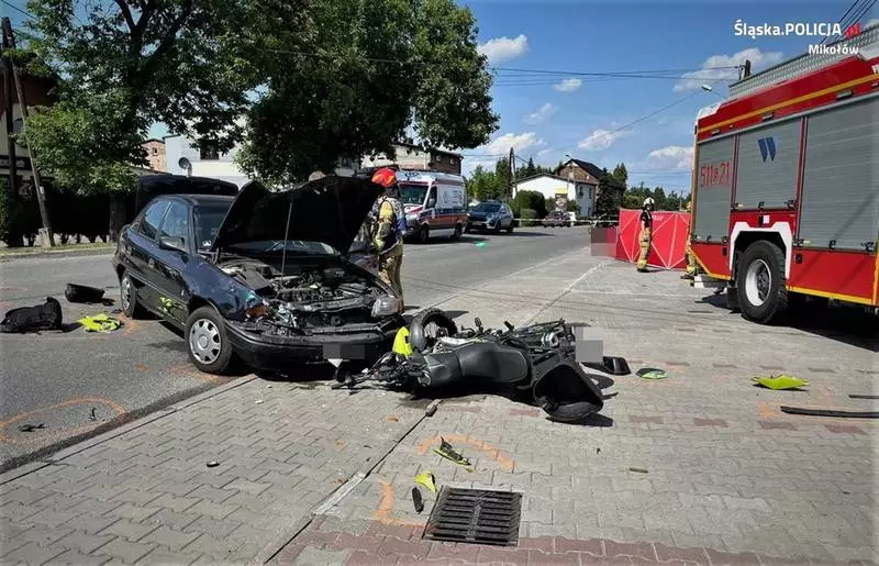 Wypadek drogowy w Orzeszu. Nie żyje 52-letni mieszkaniec Łazisk Górnych